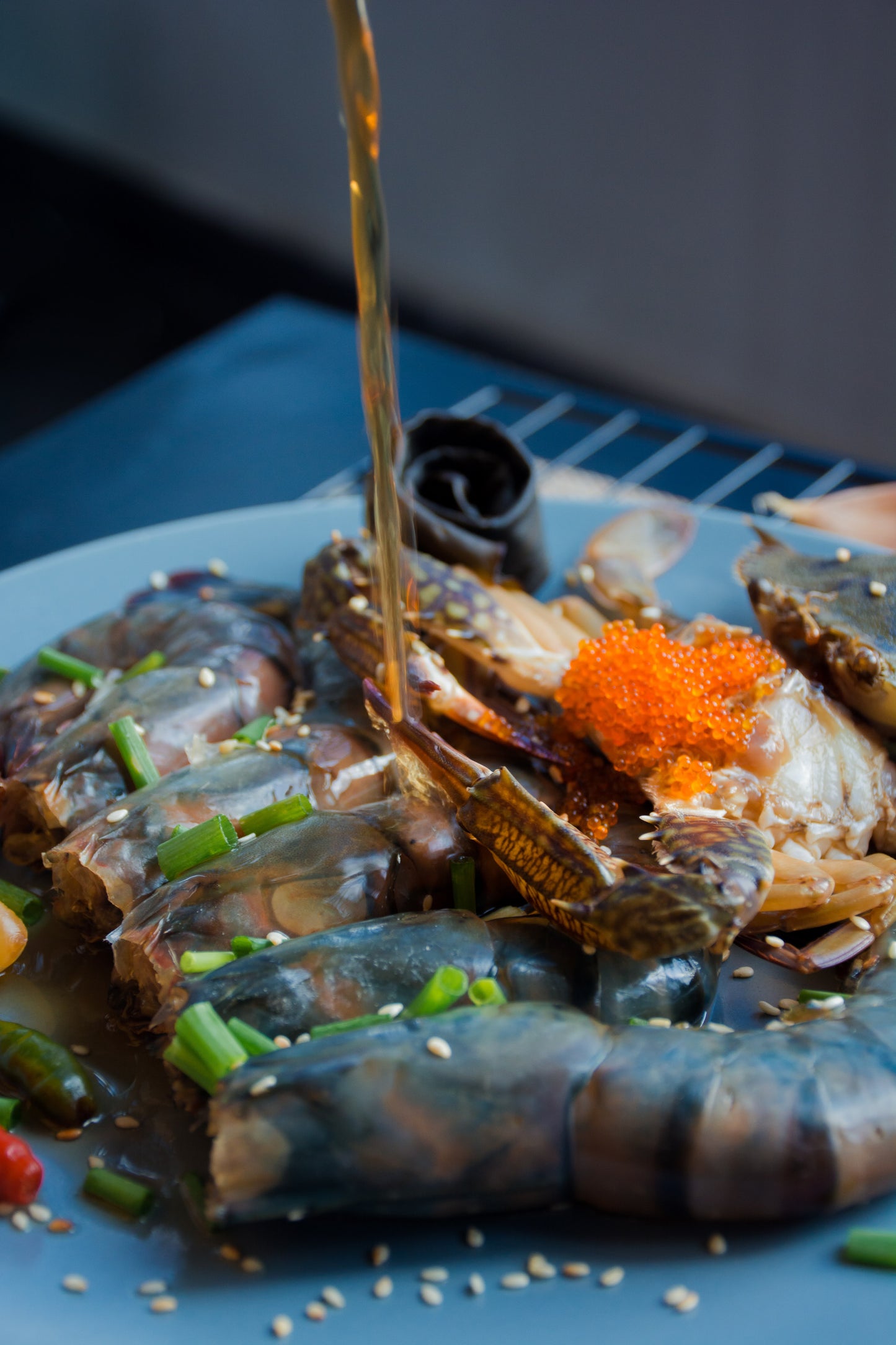 Raw Marinated Crabs 게장 Gejang - Ganjang (soy), Yangnyeom (spicy), Taegug (thai)