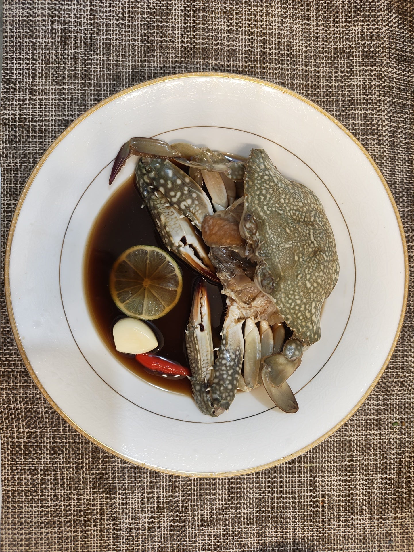 Raw Marinated Crabs 게장 Gejang - Ganjang (soy), Yangnyeom (spicy), Taegug (thai)