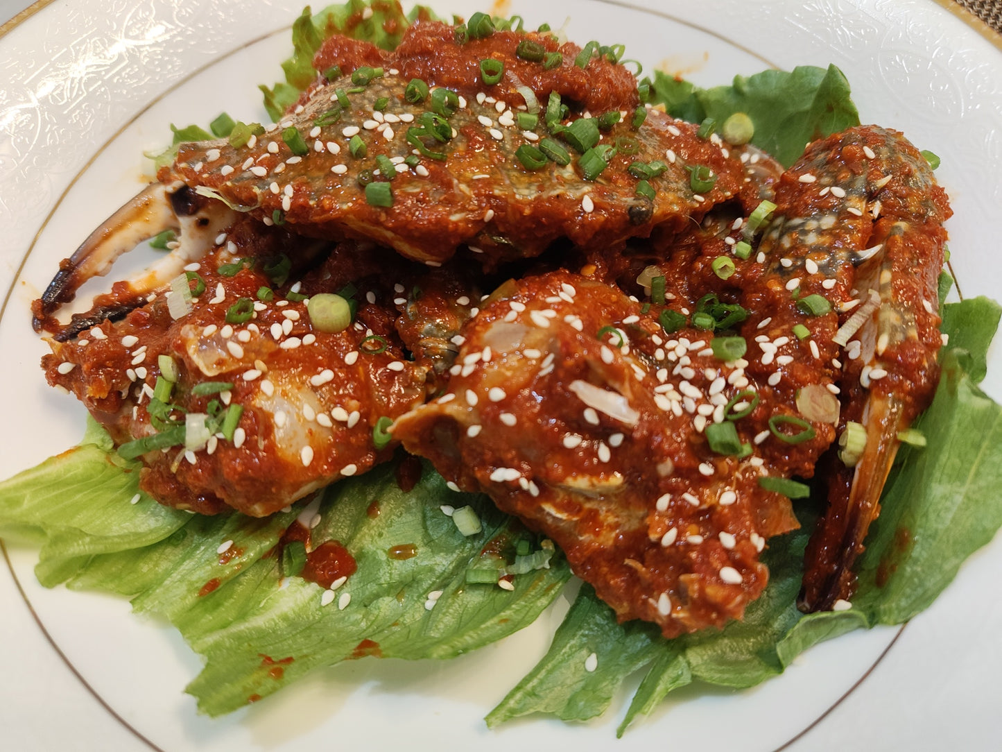 Raw Marinated Crabs 게장 Gejang - Ganjang (soy), Yangnyeom (spicy), Taegug (thai)