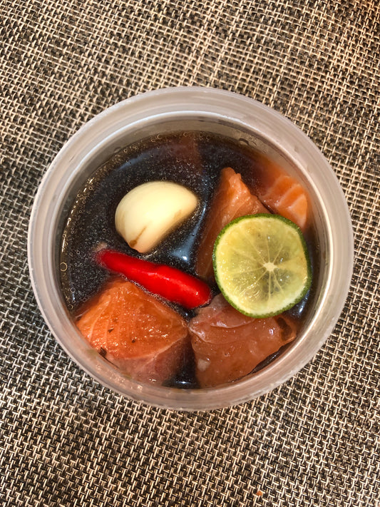 Raw Marinated Salmon 연어장 Yeonojang 100g