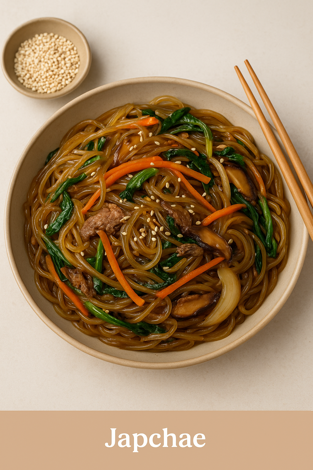 Japchae 잡채 Korean glass noodles stir-fried with vegetables 200g
