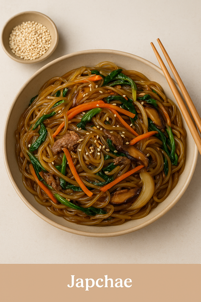 Japchae 잡채 Korean glass noodles stir-fried with vegetables 200g
