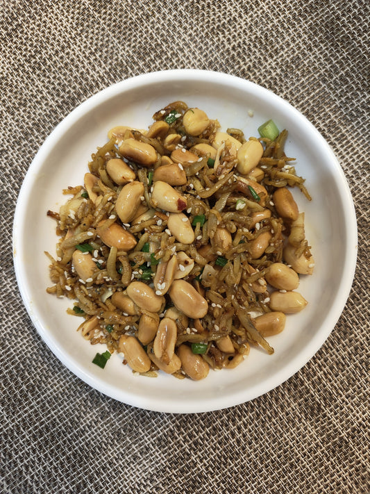 Stir Fried Anchovies 멸치볶음 Myeolchi-bokkeum - with and without nuts